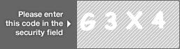 captcha code for visual authentication  letter G number 3 letter X number 4