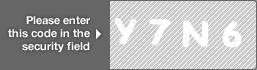 captcha code for visual authentication  letter Y number 7 letter N number 6