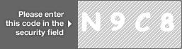 captcha code for visual authentication  letter N number 9 letter C number 8