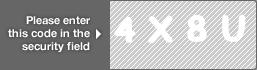 captcha code for visual authentication  number 4 letter X number 8 letter U