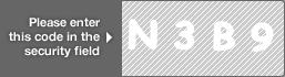 captcha code for visual authentication  letter N number 3 letter B number 9