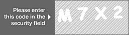 captcha code for visual authentication  letter M number 7 letter X number 2