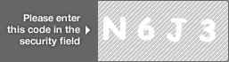 captcha code for visual authentication  letter N number 6 letter J number 3