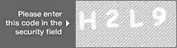 captcha code for visual authentication  letter H number 2 letter L number 9