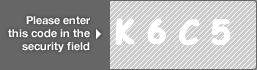 captcha code for visual authentication  letter K number 6 letter C number 5
