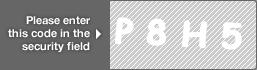 captcha code for visual authentication  letter P number 8 letter H number 5