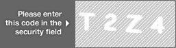 captcha code for visual authentication  letter T number 2 letter Z number 4