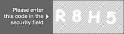 captcha code for visual authentication  letter R number 8 letter H number 5