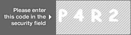 captcha code for visual authentication  letter P number 4 letter R number 2