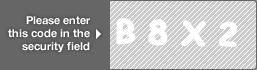 captcha code for visual authentication  letter B number 8 letter X number 2