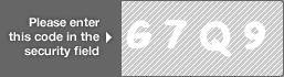 captcha code for visual authentication  letter G number 7 letter Q number 9