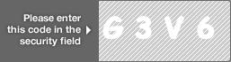 captcha code for visual authentication  letter G number 3 letter V number 6