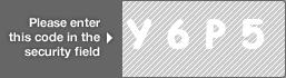 captcha code for visual authentication  letter Y number 6 letter P number 5