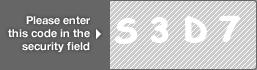 captcha code for visual authentication  letter S number 3 letter D number 7
