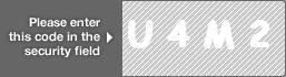 captcha code for visual authentication  letter U number 4 letter M number 2